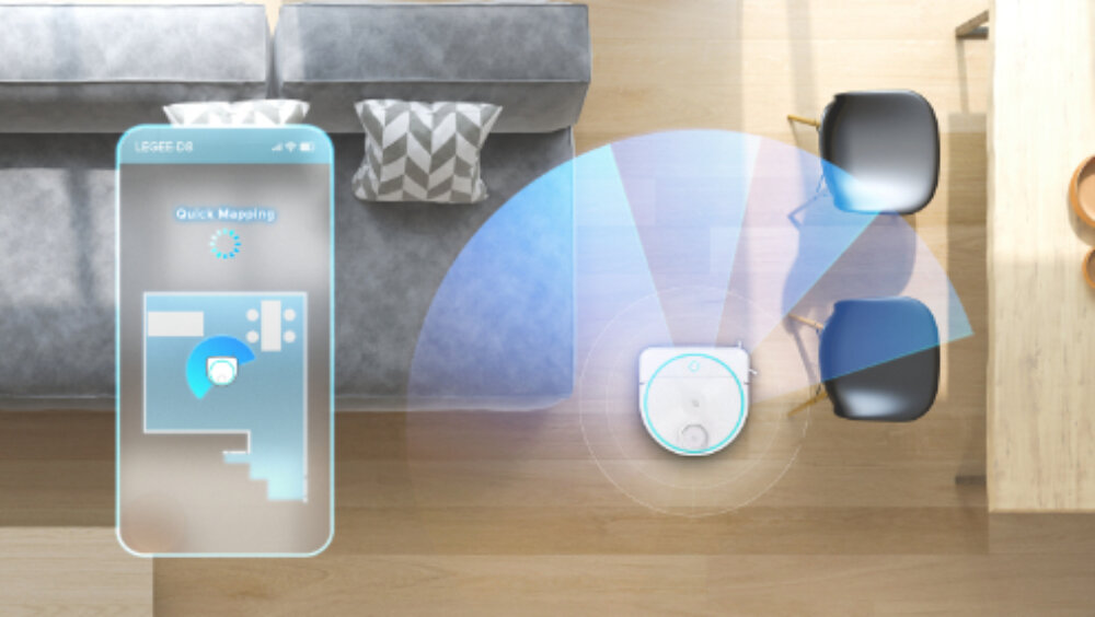 Robot sprzątający HOBOT Legee D8 LuLu mapowanie 5 map