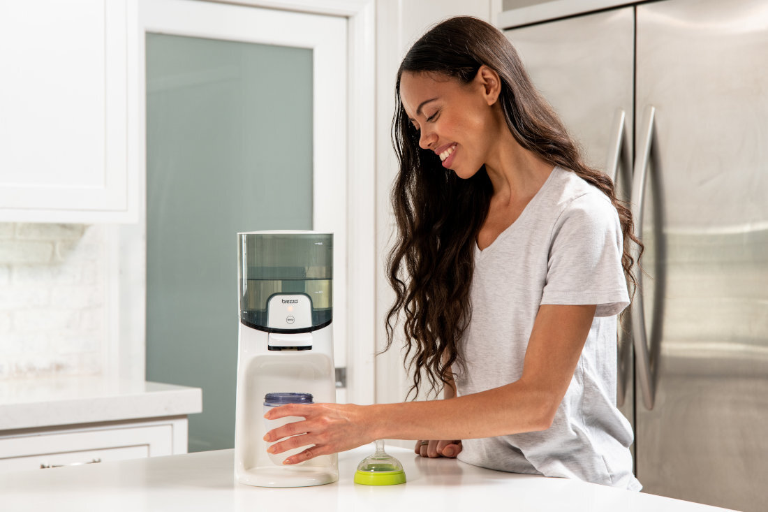 Dyspenser do wody BABY BREZZA Instant Warmer równomierne nagrzewanie wody utrzymywanie temperatury trzy ustawienia temperatury zakres ustawienia