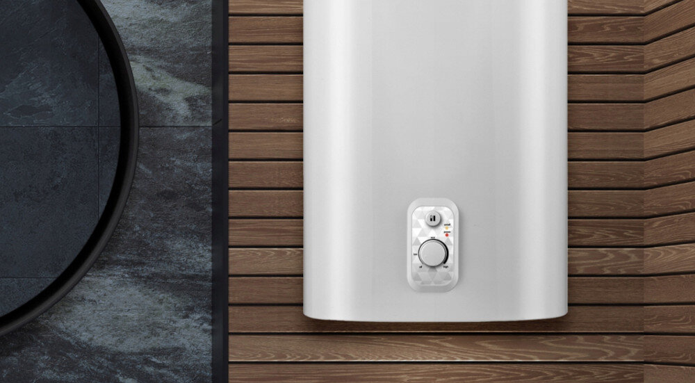 BOJLER ELEKTRYCZNY ELECTROLUX EWH50AZREEC panel sterowania kontrola ustawienia regulacja pokrętła wyświetlacz łatwo precyzyjnie