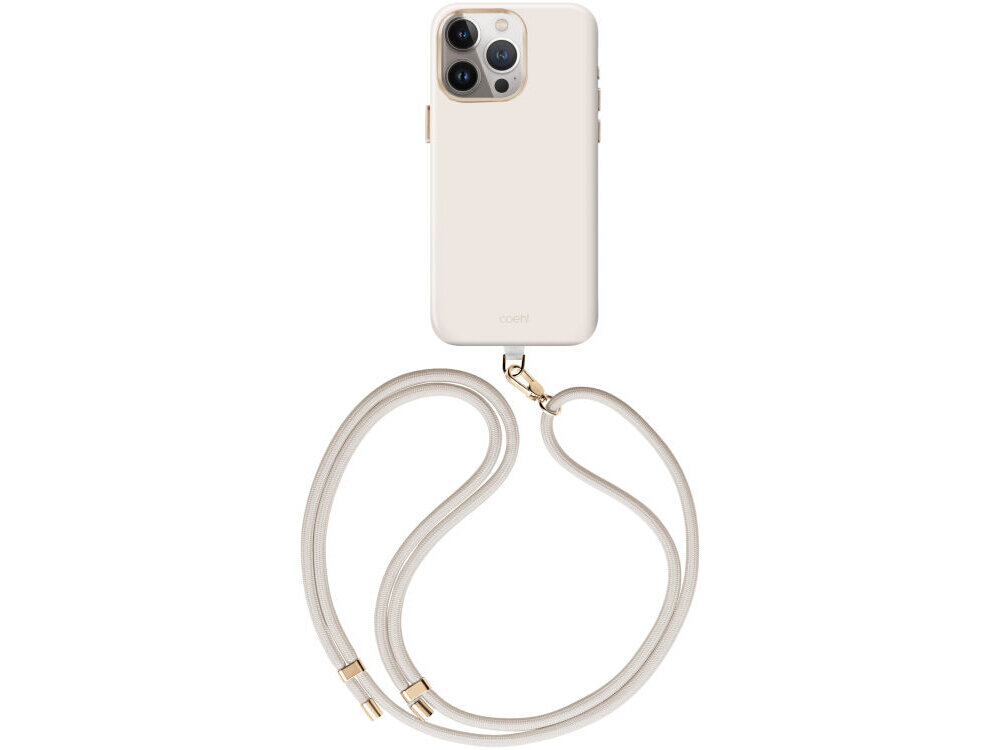 UNIQ Coehl Creme materiałów klasy premium polikarbon elastyczny termopoliuretan (TPU) Smukła konstrukcja elastycznym bokom Wzmocnione narożniki iPhone'a - etui na białym tle od góry