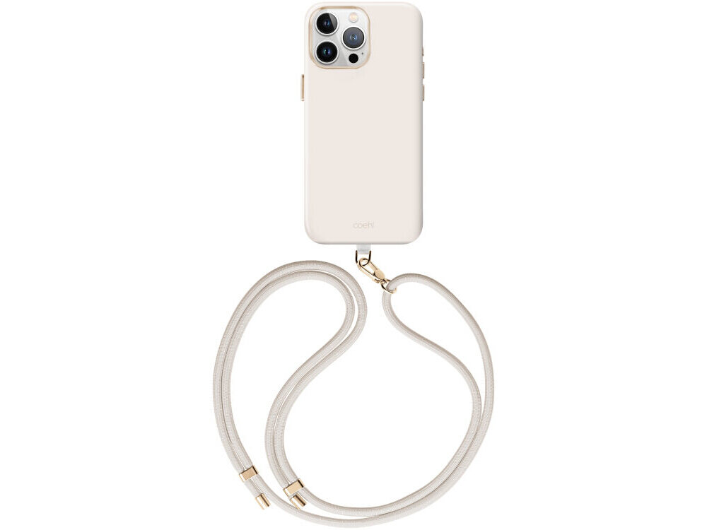 UNIQ Coehl Creme materiałów klasy premium polikarbon elastyczny termopoliuretan (TPU) Smukła konstrukcja elastycznym bokom Wzmocnione narożniki iPhone'a - etui na białym tle od góry