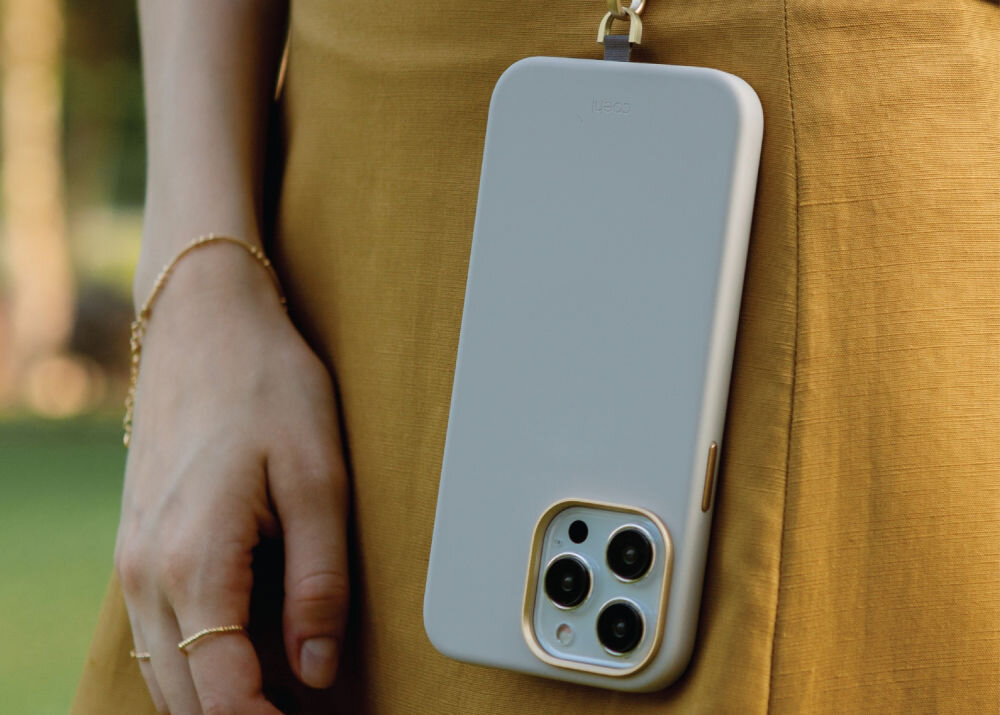 UNIQ Coehl Creme silikonowa powierzchnia, mikrofibra wewnętrzna, uniesione krawędzie ochronne silikonu klasy premiu Silikon odporny na odciski palców i smugi Wnętrze etui wyścielono miękką mikrofibrą Wysokie krawędzie do 2,5 metra