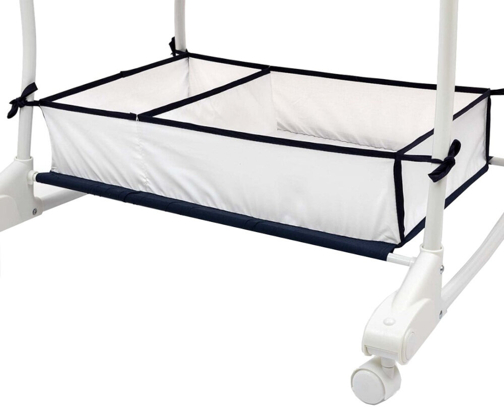 Kołyska MILLY MALLY Dream On 5430 Szary Szary wygodny koszyk dwie komory schowek akcesoria przybory