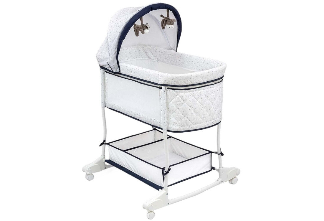 Kołyska MILLY MALLY Dream On 5430 Szary Szary Miękki materacyk komfort sen wybór obsługa korzystanie użytkowanie