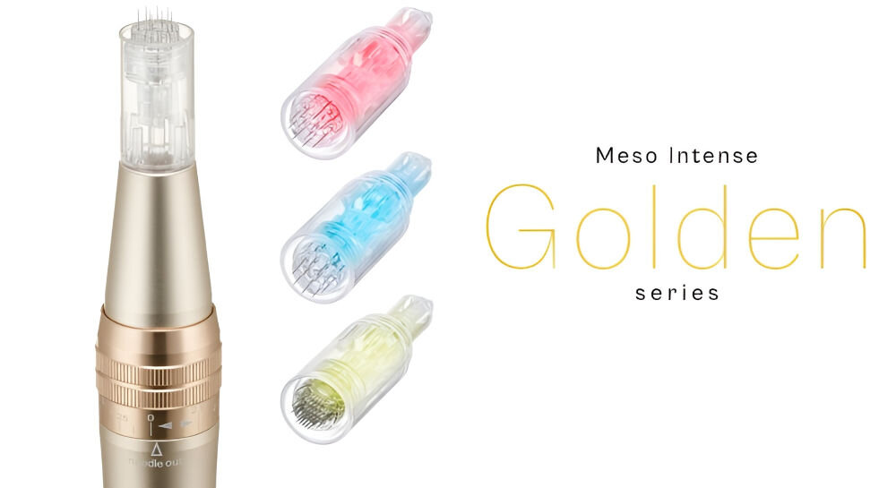 Urządzenie do mezoterapii mikroigłowej BEAUTIFLY Dermapen Meso Intense Gold funkcja led regeneracja