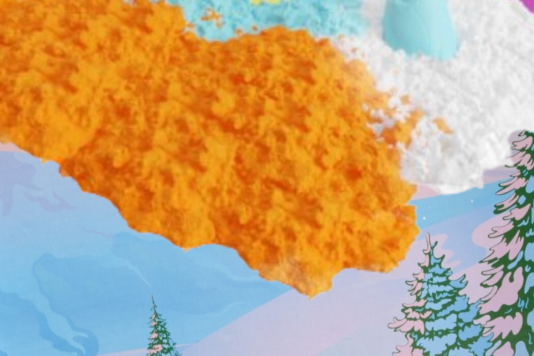 Piasek kinetyczny SUPER SAND Zimowe Miasteczko foremki zabawa kreatywność rozwój