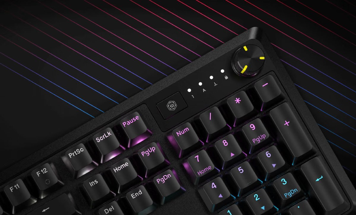 Klawiatura CORSAIR K70 Core pokrętło funkcje obsługa