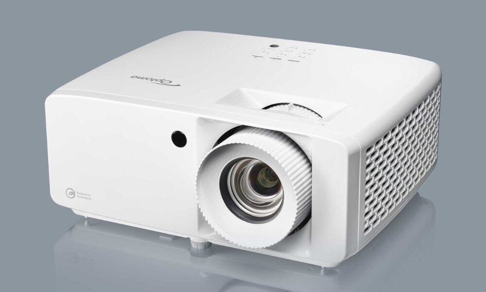 Projektor OPTOMA UHZ66 - Niezrównana jakość obrazu, projektor stojący pod skosem