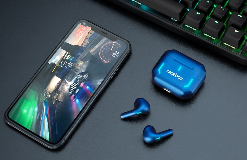 Słuchawki douszne NICEBOY Hive SpacePods design komfort lekkość dźwięk jakość wrażenia słuchowe ergonomia lekkość sport aktywność podróże czas pracy działanie akumulator