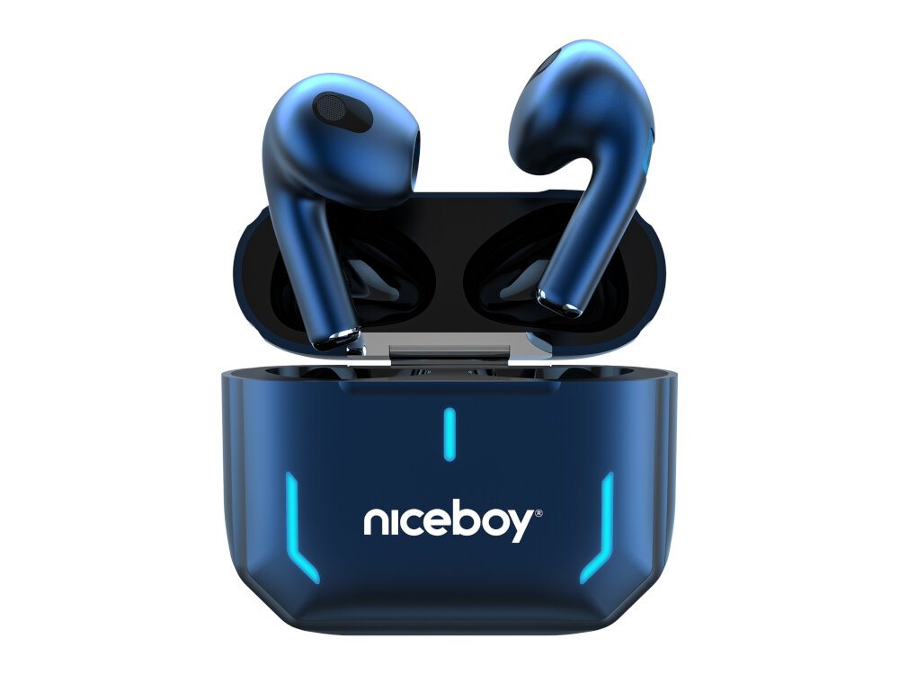 Słuchawki douszne NICEBOY Hive SpacePods design komfort lekkość dźwięk jakość wrażenia słuchowe ergonomia lekkość sport aktywność podróże czas pracy działanie akumulator