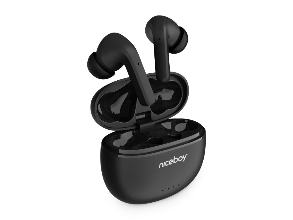 Słuchawki dokanałowe NICEBOY Hive Pins 3 design komfort lekkość dźwięk jakość wrażenia słuchowe ergonomia lekkość sport aktywność podróże czas pracy działanie akumulator