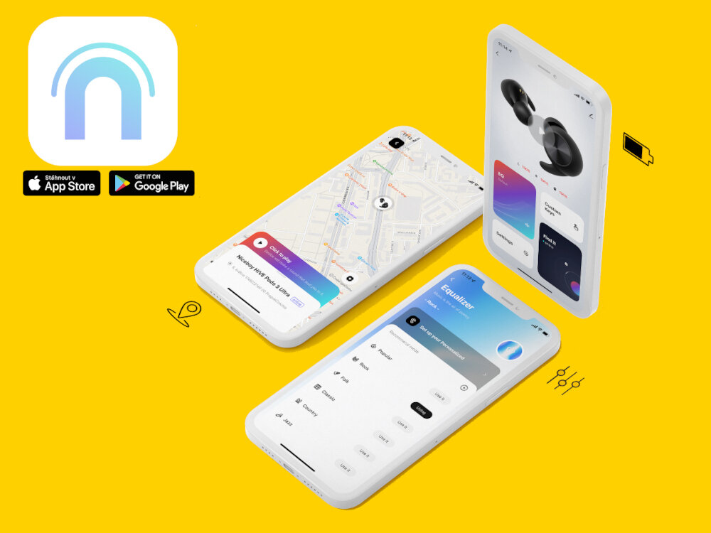 Słuchawki dokanałowe NICEBOY Hive Pins 3 design komfort lekkość dźwięk jakość wrażenia słuchowe ergonomia lekkość sport aktywność podróże czas pracy działanie akumulator