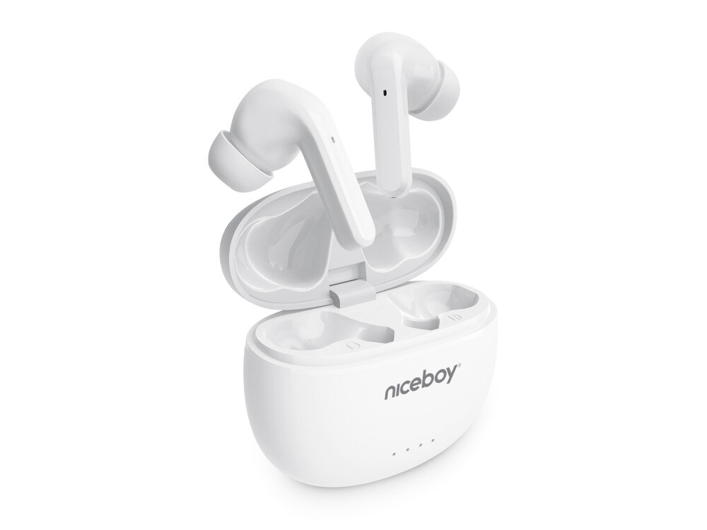 Słuchawki dokanałowe NICEBOY Hive Pins 3 design komfort lekkość dźwięk jakość wrażenia słuchowe ergonomia lekkość sport aktywność podróże czas pracy działanie akumulator