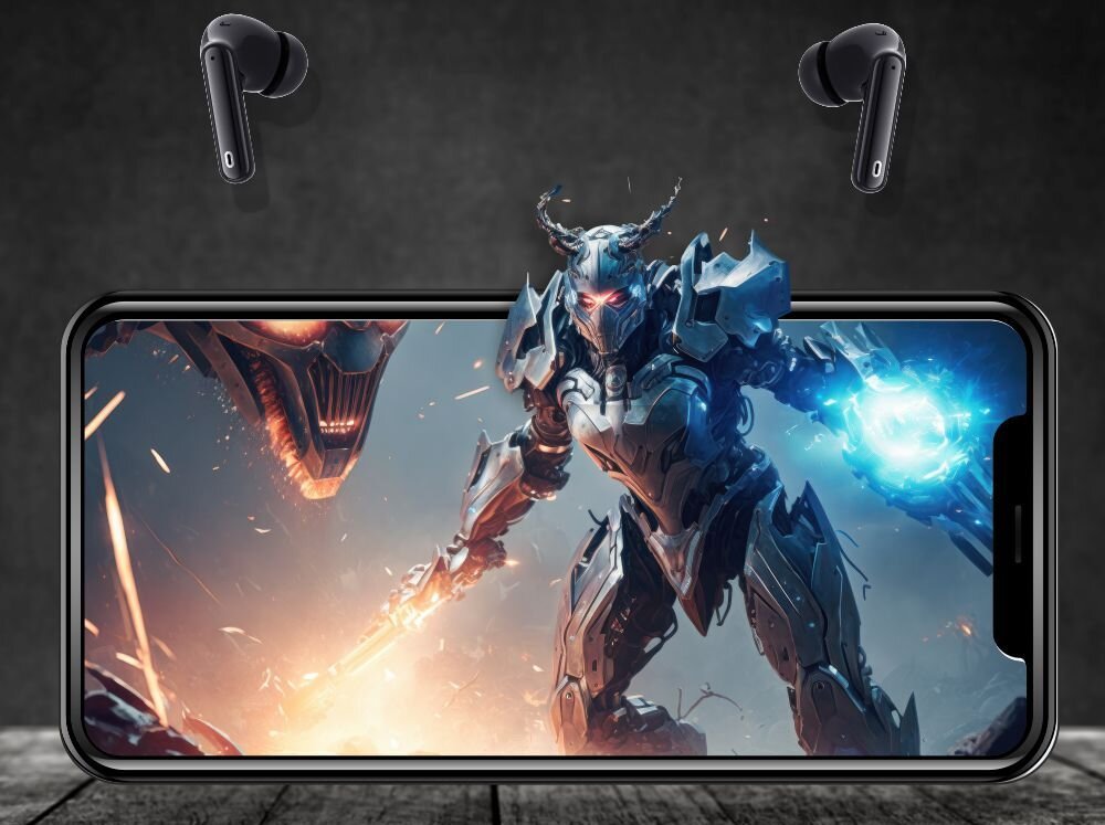 Słuchawki dokanałowe MANTA Rytmo Pro dzwiek przestrzenny glosniki pasmo przenoszenia hi-fi tryb game mode