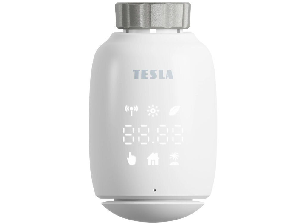 Głowica termostatyczna TESLA TV500 ZigBee obniżenie rachunków oszczędność efektywność energetyczna idealna temperatura