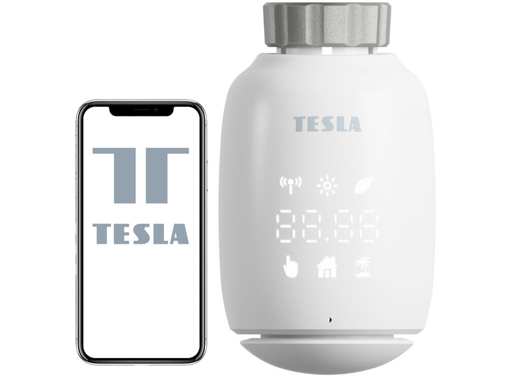 Głowica termostatyczna TESLA TV500 ZigBee aplikacja mobilna szybka i łatwa konfiguracja automatyzacja planowanie Android IOS