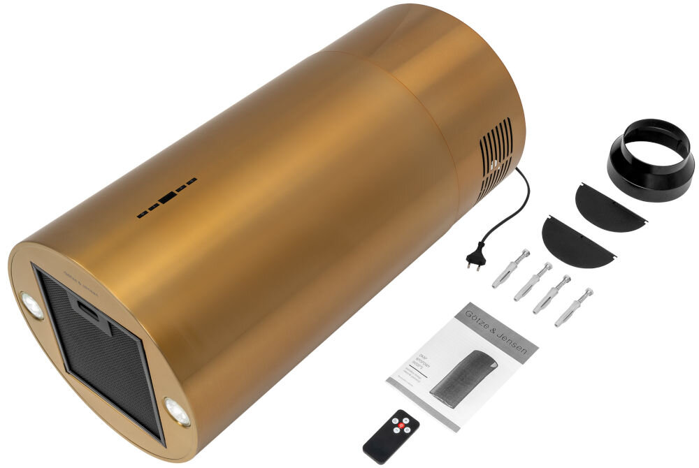 Okap GÖTZE & JENSEN IH700GS Złoty elementy zestaw