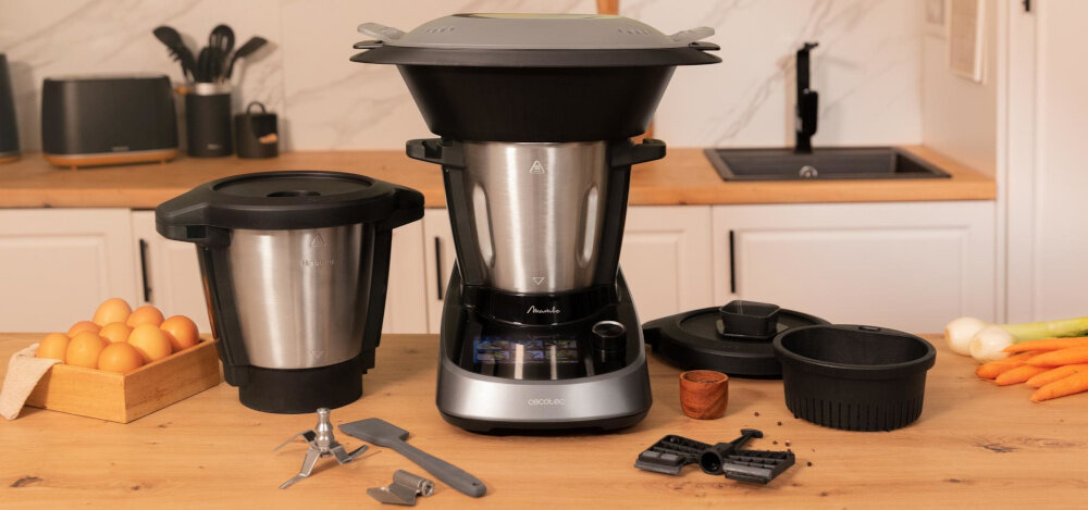 Robot wielofunkcyjny CECOTEC Mambo Touch con Jarra Habana (WiFi) 1600W z wbudowaną wagą i funkcją gotowania z wbudowaną wagą i funkcją gotowania oszczedz czas jedno urzadzenie wiele mozliwosci