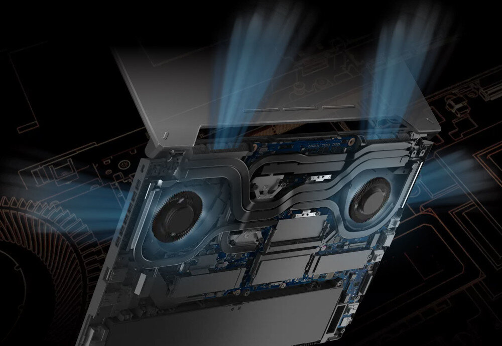 Laptop ASUS TUF Gaming A15 chłodzenie wentylatory temperatura hałas