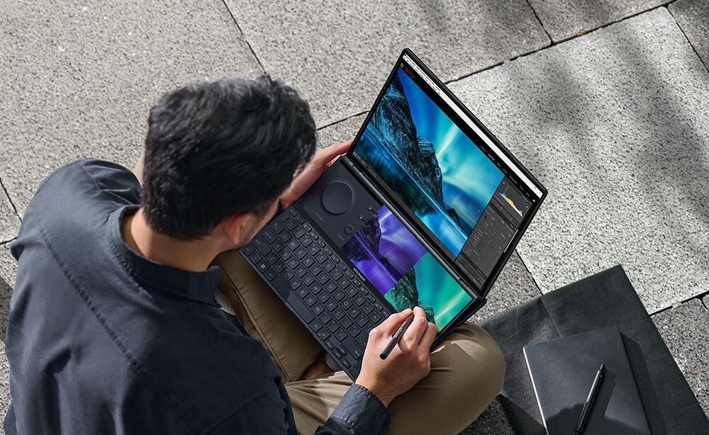 Laptop ASUS ZenBook Pro 14 Duo OLED UX8402 - Klawiatura ErgoSense