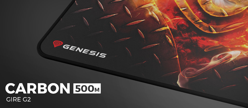 GENESIS Carbon 500 impregnowaną warstwą ochronną odpycha wodę zapobiega wchłanianiu wilgoci