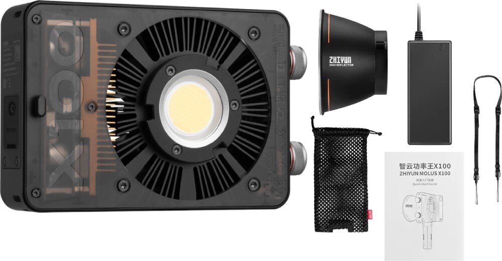 Lampa LED ZHIYUN Molus X100 COB Light opakowanie zestaw