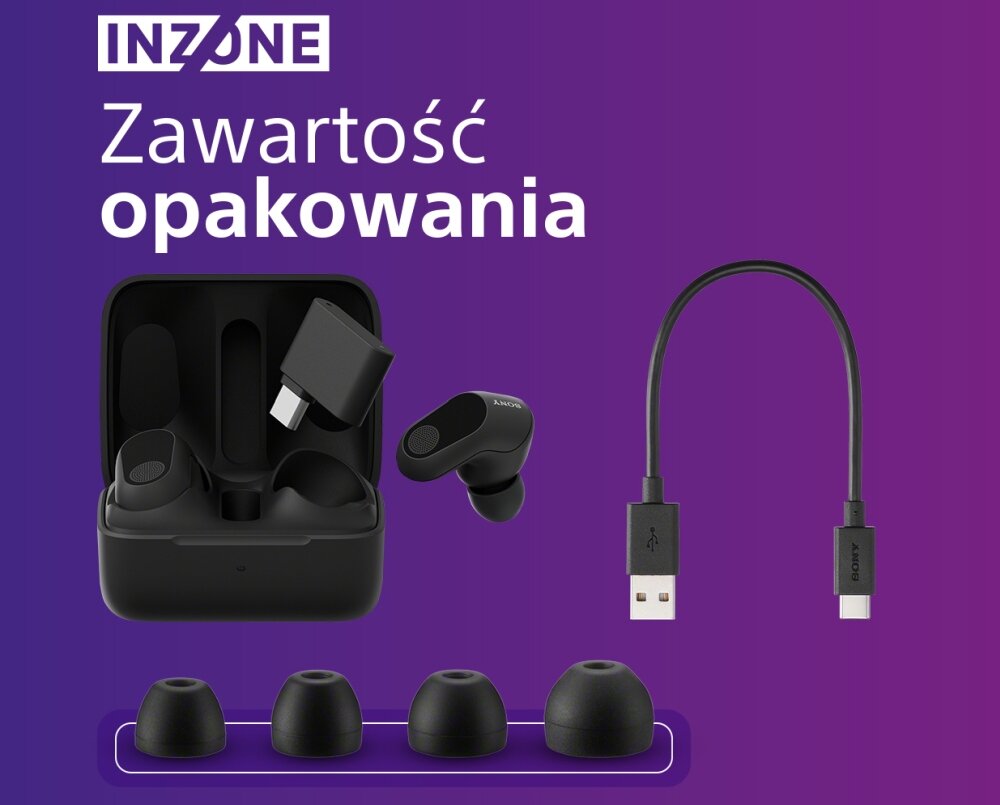 Słuchawki SONY Inzone Buds design komfort lekkość dźwięk jakość wrażenia słuchowe ergonomia lekkość sport aktywność podróże czas pracy działanie akumulator