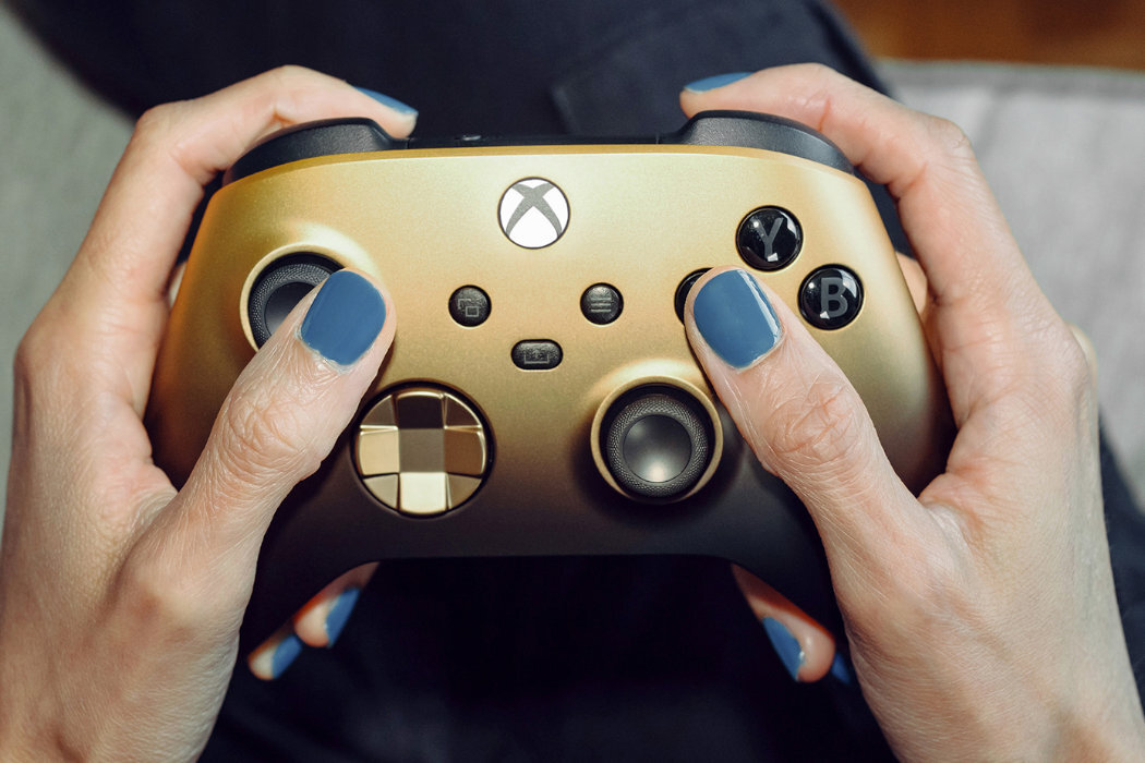 Kontroler MICROSOFT XBOX Series X Gold Shadow kolor bezprzewodowy projekt