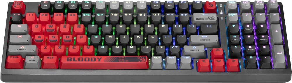 Klawiatura A4TECH Bloody S98 Sports Red RGB podświetlenie kolory efekty pamięć profile