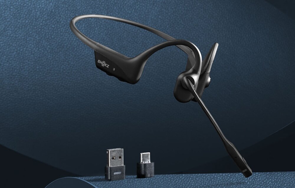 Słuchawki AFTERSHOKZ OpenComm2 kompatybilosc mobilnosc certyfikat zoom