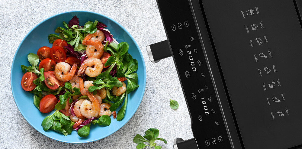 Frytkownica beztłuszczowa ZELMER ZAF9000 Air Fryer z podwójnym koszem regulacja tryby pracy programy