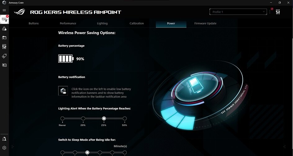 Mysz ASUS ROG Keris AimPoint - Armoury Crate