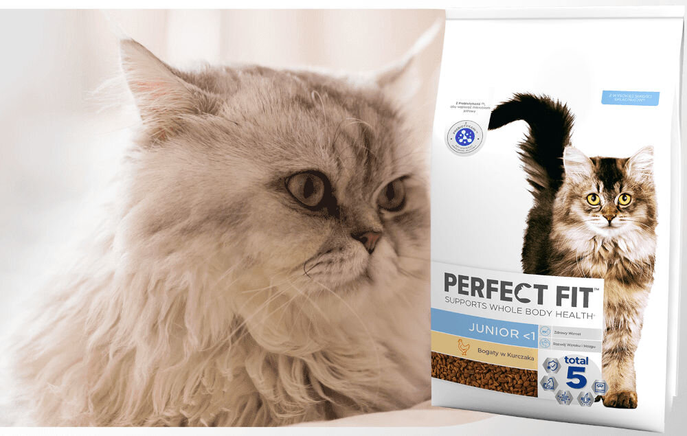 Karma dla kota PERFECT FIT Junior Kurczak 750 g dawkowanie analiza sklad