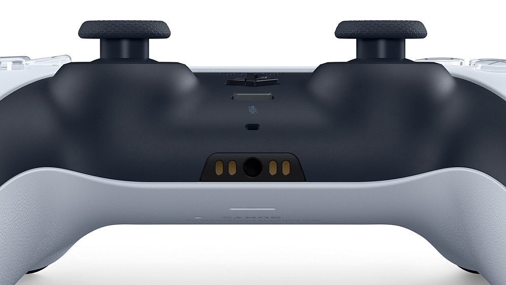 Kontroler SONY DualSense wbudowanego mikrofonu zestaw słuchawkowy gniazda 3,5 mm przyciskowi wyciszania