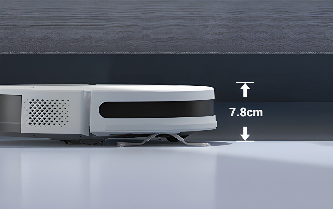 Robot sprzątający EZVIZ RC3, stacja ładująca wysokosc 7,8 cm