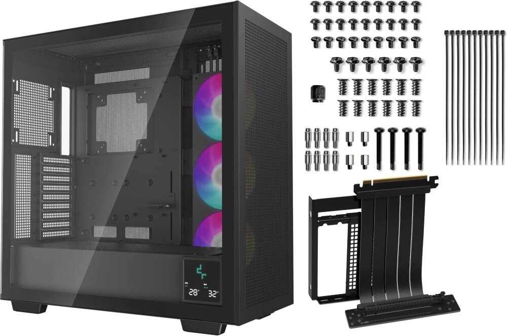Obudowa DEEPCOOL Morpheus Czarny widok na zestaw akcesoria