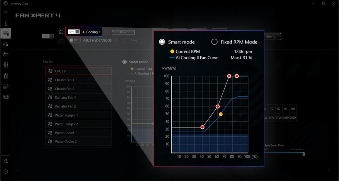 Płyta główna ASUS ROG Maximus Z790 Formula - Zaawansowane chłodzenie AI AI Cooling II