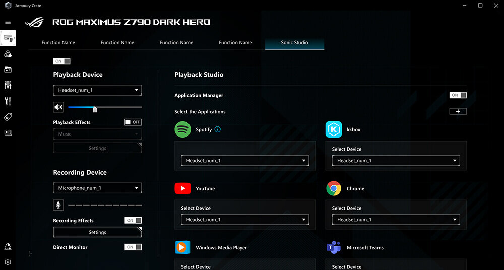 Płyta główna ASUS ROG Maximus Z790 Dark Hero - Sonic Studio 