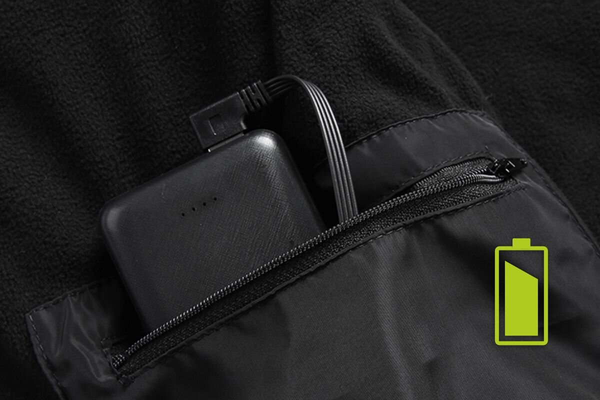 Podgrzewana kamizelka MANTA MKG02  - zasilanie