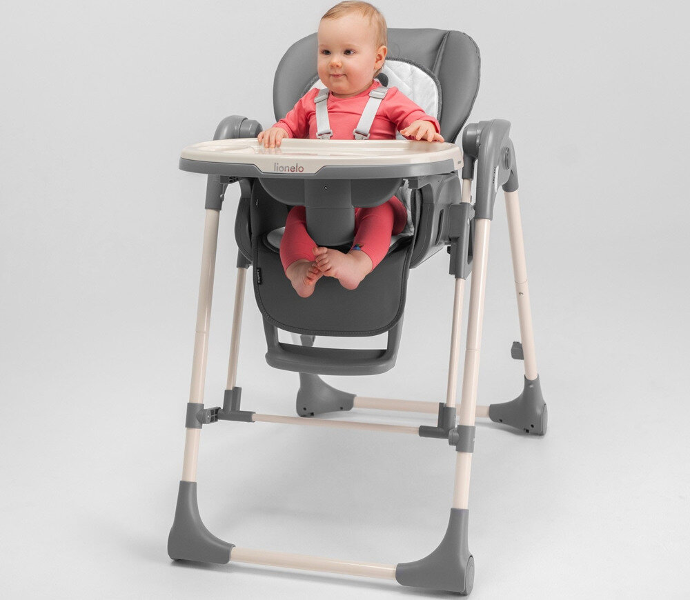 Krzesełko do karmienia LIONELO Laurice Green Olive od 6 do 36 miesiąca waga 2w1