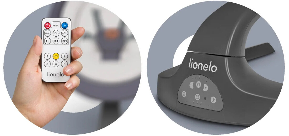 Bujaczek LIONELO Rina Szary sterowanie panel sterowania obsluga pilot odleglosc cichy silnik