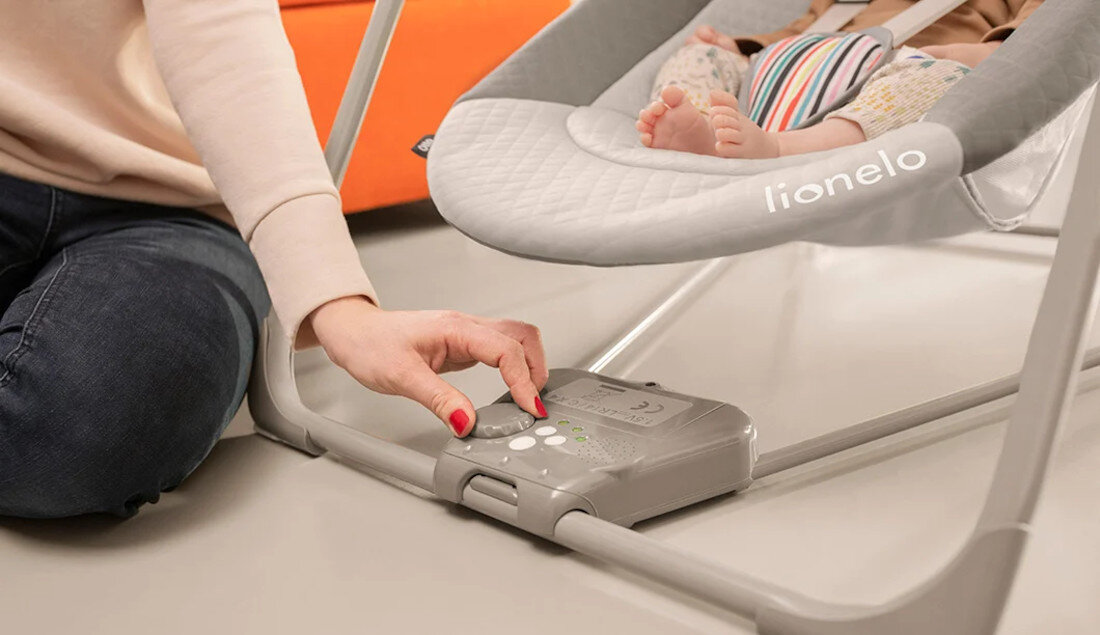 Bujaczek LIONELO Otto Cozy Szary pozytywka 5 melodii pranie czyszczenie palak dwie zabawki