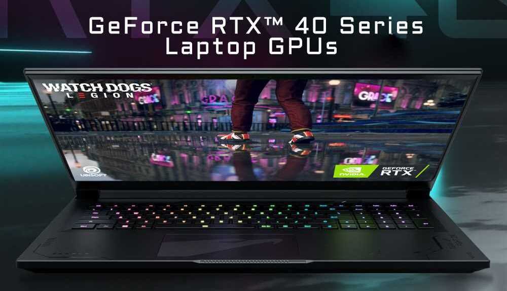 Laptop z kartą graficzną NVIDIA GeForce RTX 4080, oferujący wysoką wydajność w grach i aplikacjach graficznych. - NVIDIA GeForce RTX