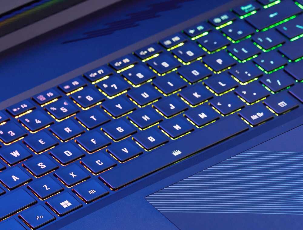 Laptop GIGABYTE Aorus 17 - anti-ghosting