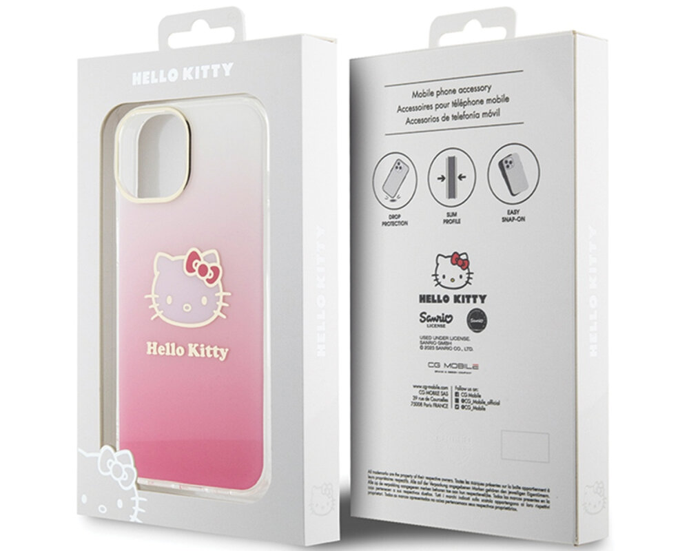 Etui HELLO KITTY IML Gradient do Apple iPhone Ochrona styl elegancja zabezpieczenie charakter detale technologia trwałość odporność upadki zniszczenie 