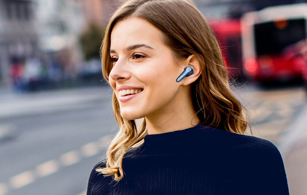 Słuchawki dokanałowe EARFUN Air Pro 3 ANC Wodoodporne brzmienie kodek qualcomm aptx adaptive
