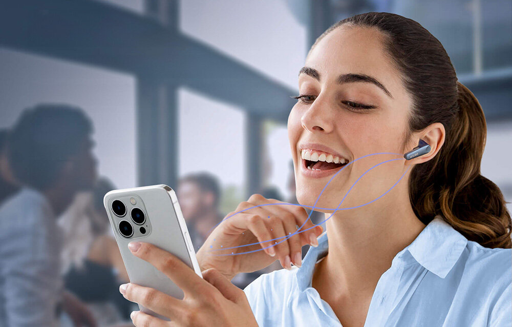 Słuchawki dokanałowe EARFUN Air Pro 3 ANC Wodoodporne 3 mikrofony eliminacja halas otoczenia