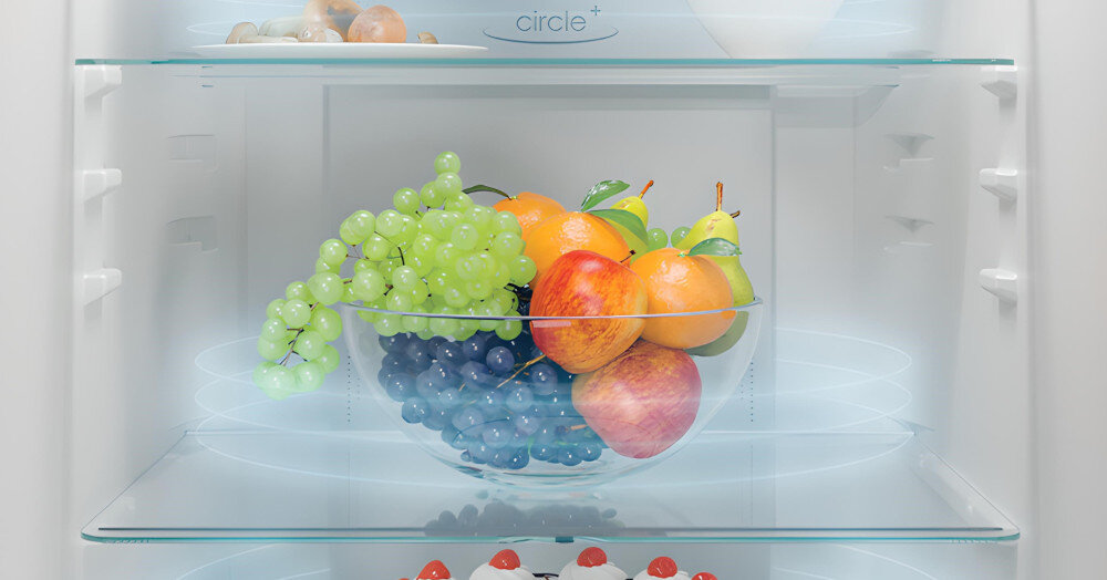 LODÓWKA CANDY CFQQ5T817EPS system Multiflow rozproszenie powietrze chłodne rozprowadzanie