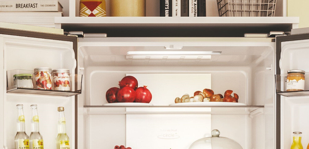 LODÓWKA CANDY CFQQ5T817EPS Oświetlenie LED diody energooszczędne ekologiczny doskonałe oświetlenie