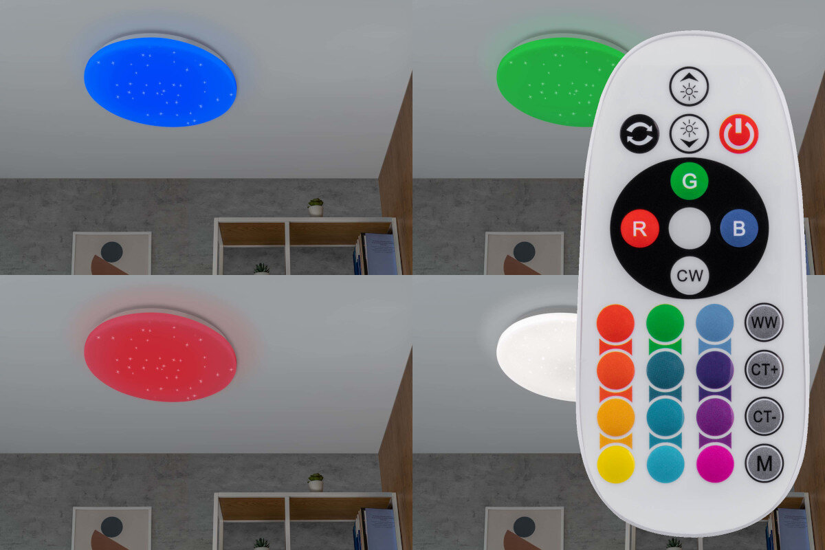 Plafon SETTI+ SCL502 Wi-Fi pilot kolory